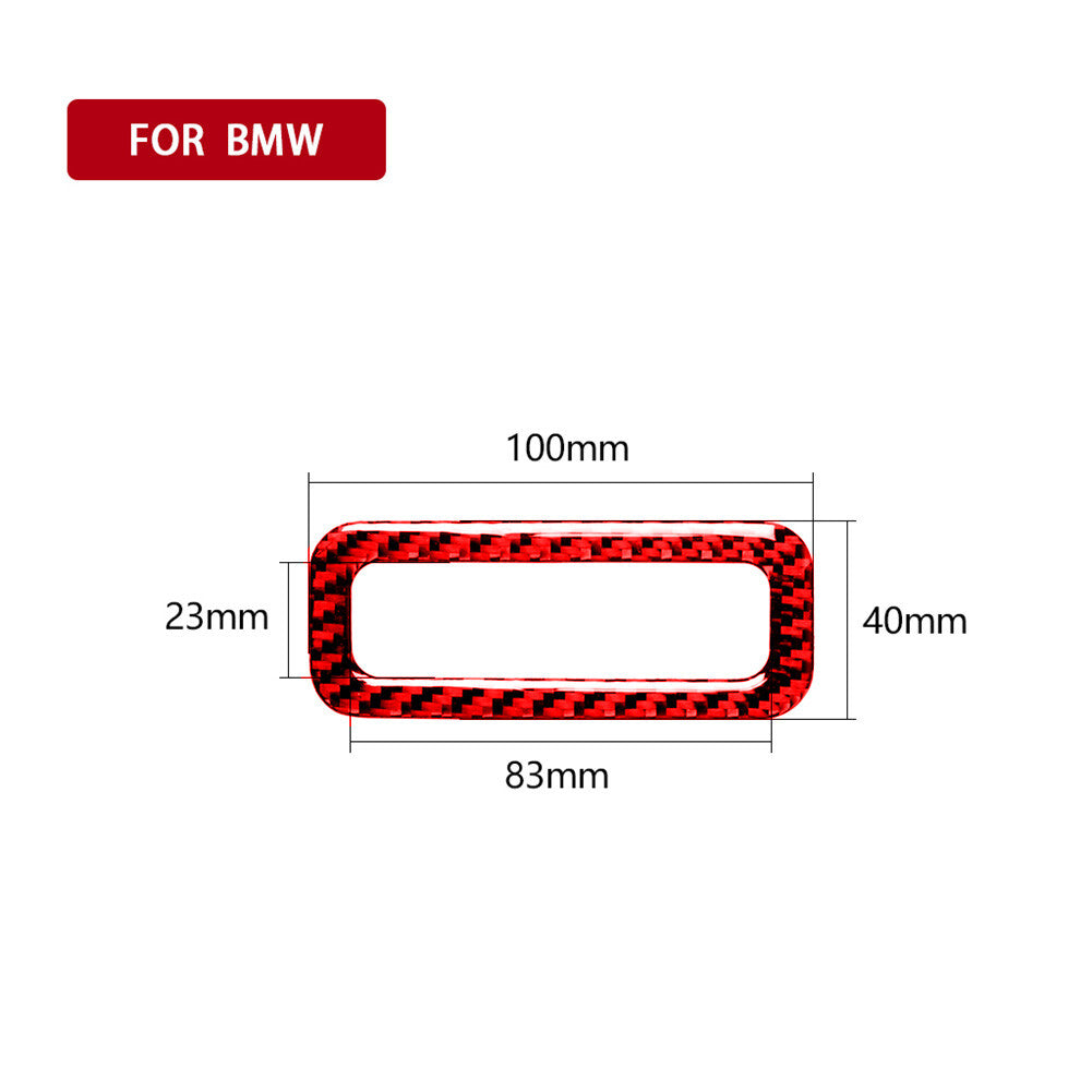 Red Carbon Fiber Skylight Frame Decorative Cover Trim for BMW 3 Series E46 98-05