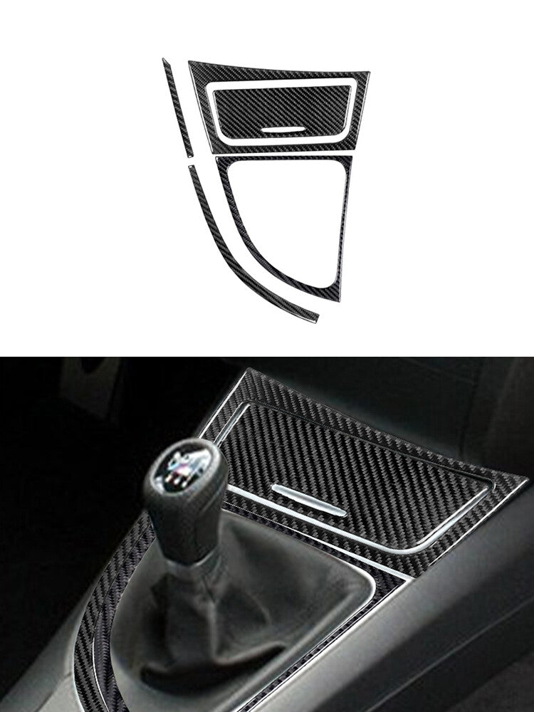 3X Carbon Fiber Console Gear Shift Panel Cover Trim For Celica 2001-2005 v