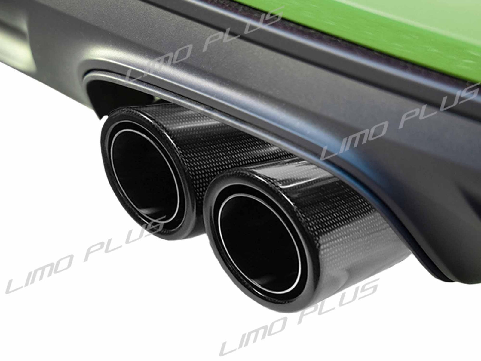 Matte Carbon Fiber Exhaust Tips Pipe for Porsche 718 Cayman 982 2017-24 Q