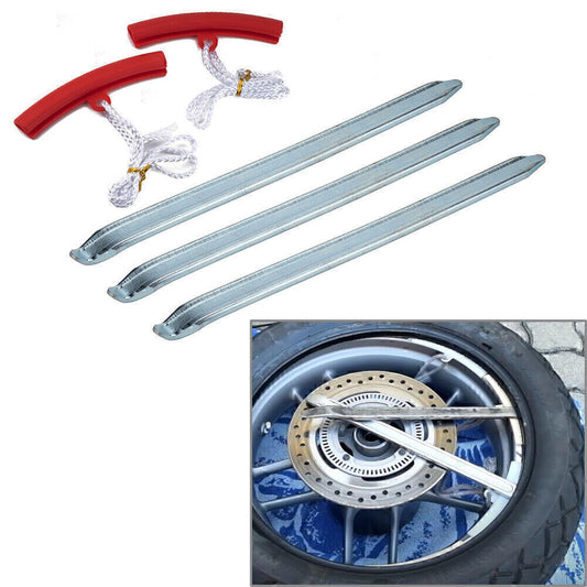 For Car Motorcycle 12Inch Tire Repair Skid Tool With Red Tire Protection Cover Q