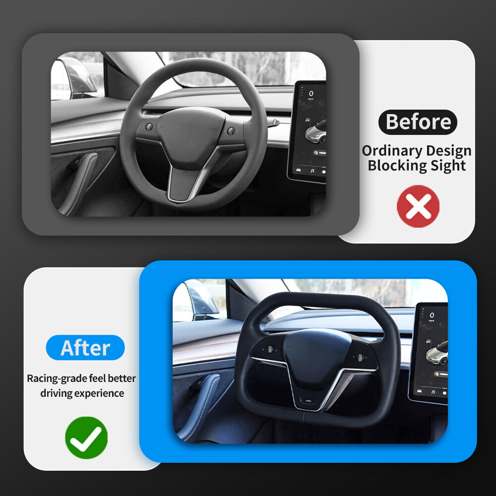 for Tesla for Model 3 Model Y 2016-2023 Upgrade Steering Wheel W/ Heated W/ button