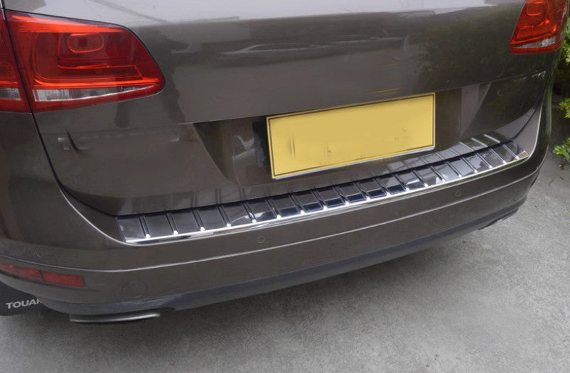 For 2011-2017 for VW Touareg ABS Black Rear External Bumper Doorsill Protector Trim n