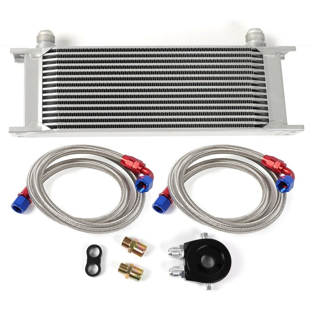 10 Rows Oil CoolerKit Universal Engine Transmission AN10 10AN Aluminium Alloy Q