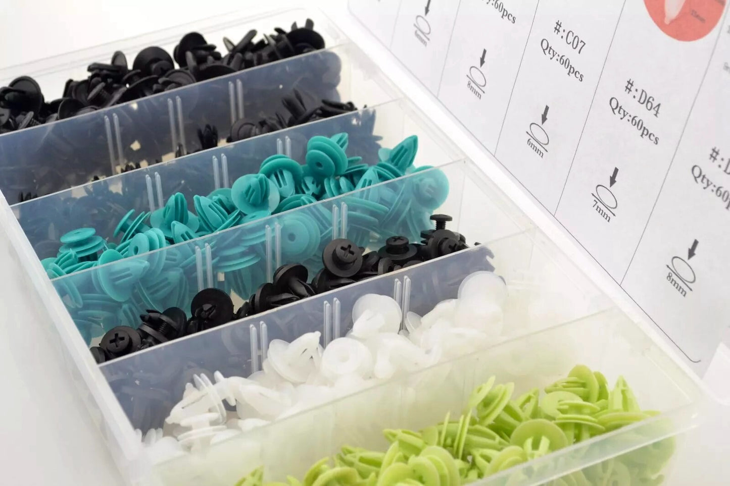 360 Pcs Car Push Retainer Pin Rivet Trim Clip Panel Moulding Assortments Kit