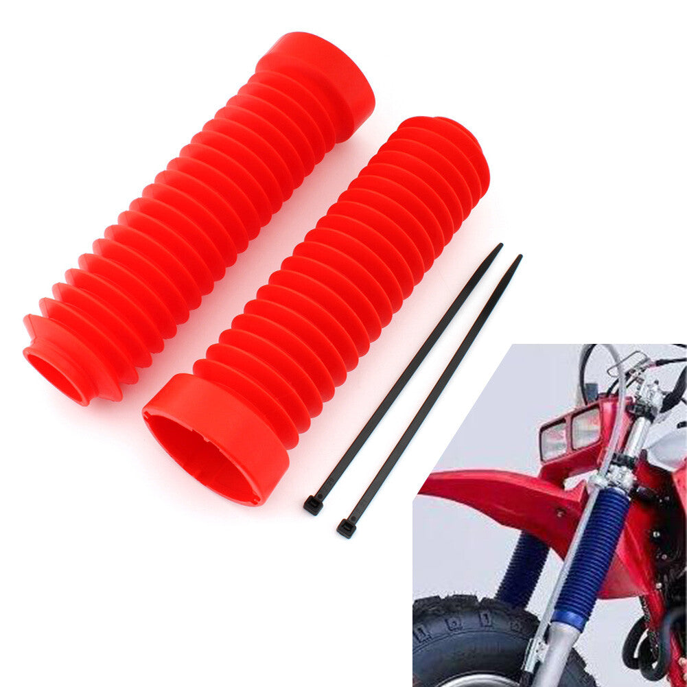 2x Front Fork Shock Dust Cover Boots Red FIT for Honda ATC 250R 83-86 350X ATC 85-87