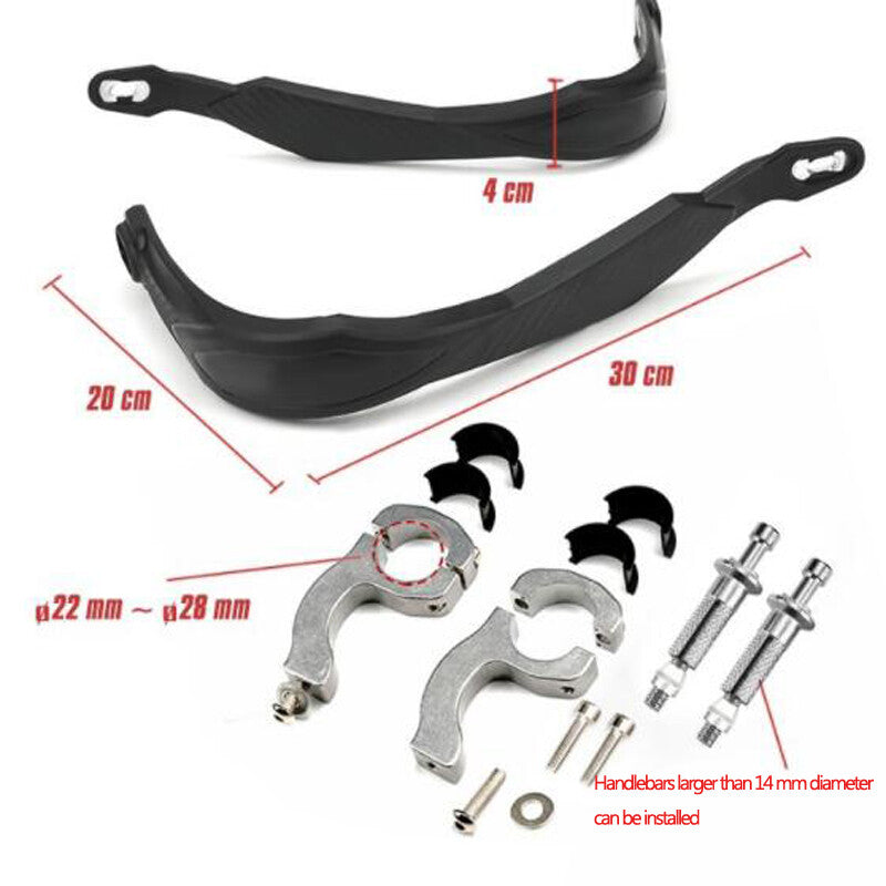 22mm/28mm Carbon Fiber Colored Motorcycle Handguards and Handlebar Cover Kit - n