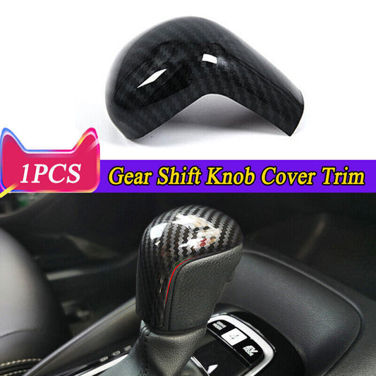 1P Carbon Fiber Gear Shift Knob Cap Cover Trim for Toyota for Corolla Cross 22-2024