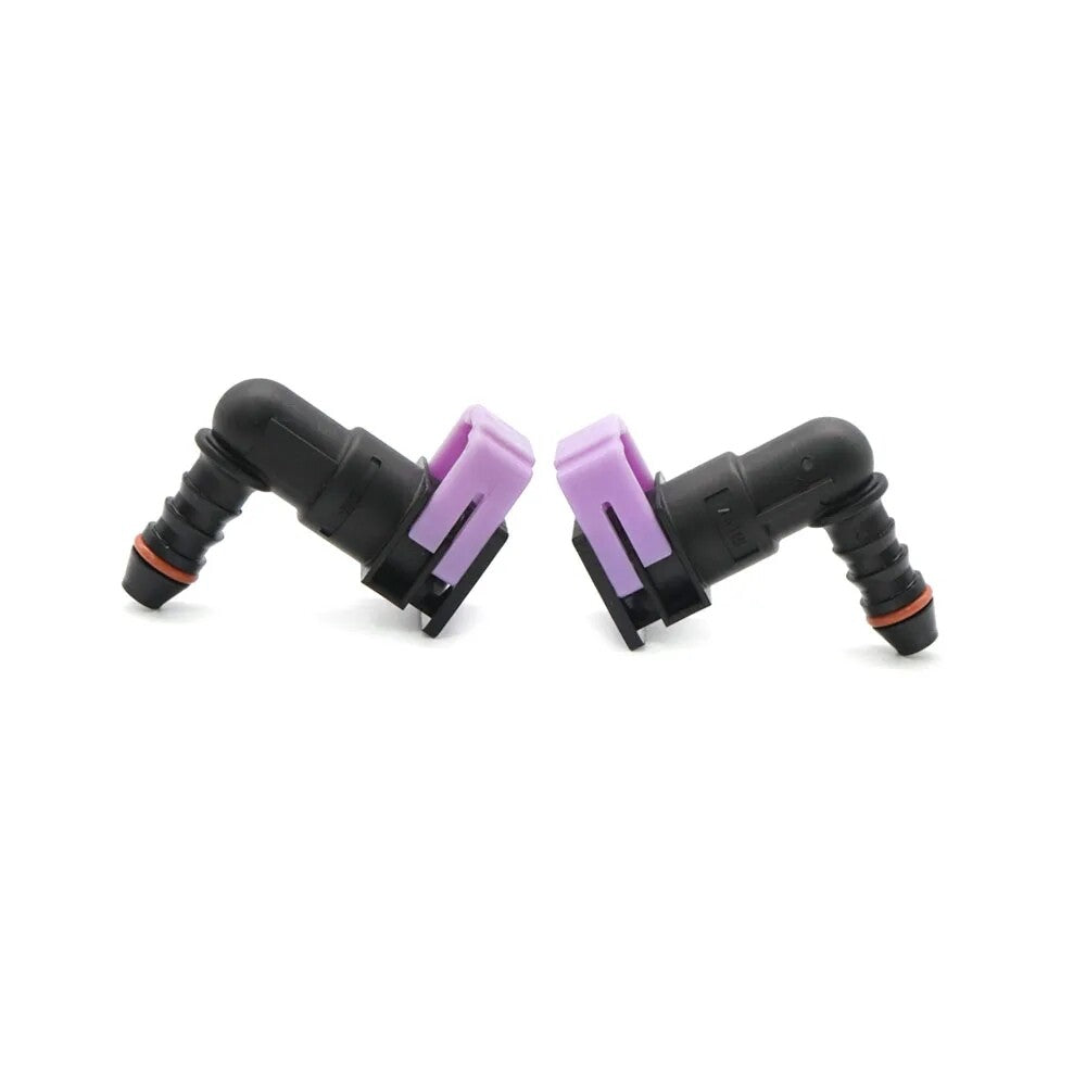 Fuel Line Hose Pipe Quick Release Female Connector 2PCS 7.89mm 7.89 ID6 8x6 90¡ã Q