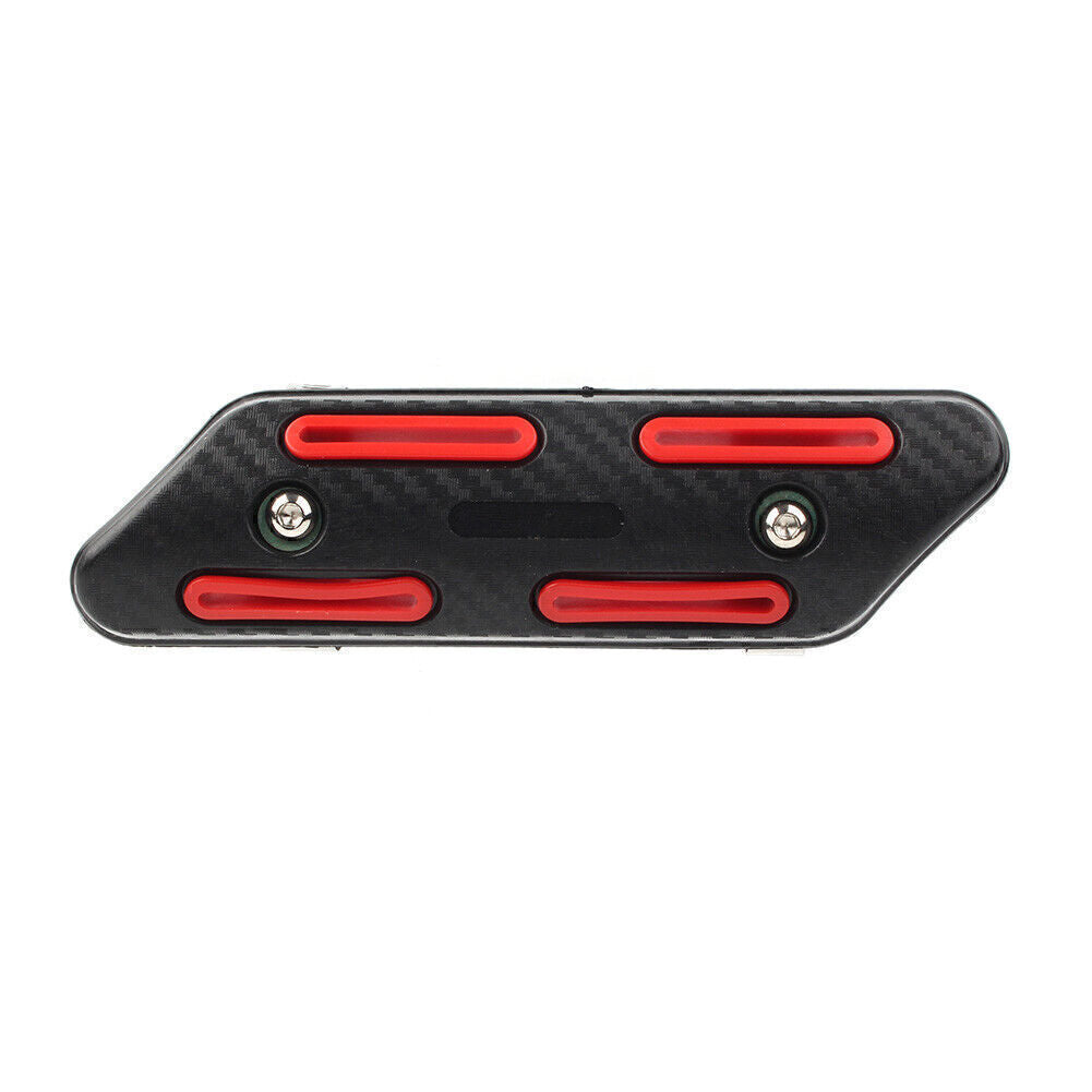 Motorcycle Exhaust Muffler Pipe Heat Shield Cover Heel Guard Red Anti-Scalding