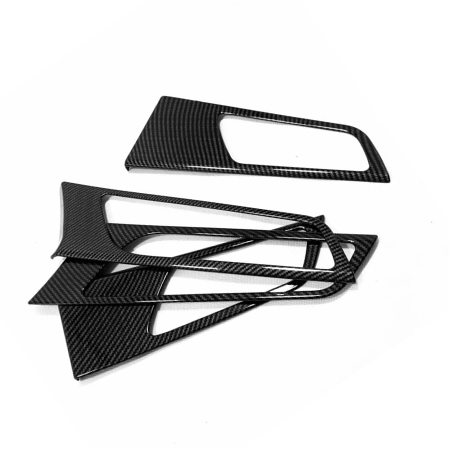 for Hyundai for Tucson 16-2021 Carbon Fiber Interior Door Handle Bowl Cover Trim