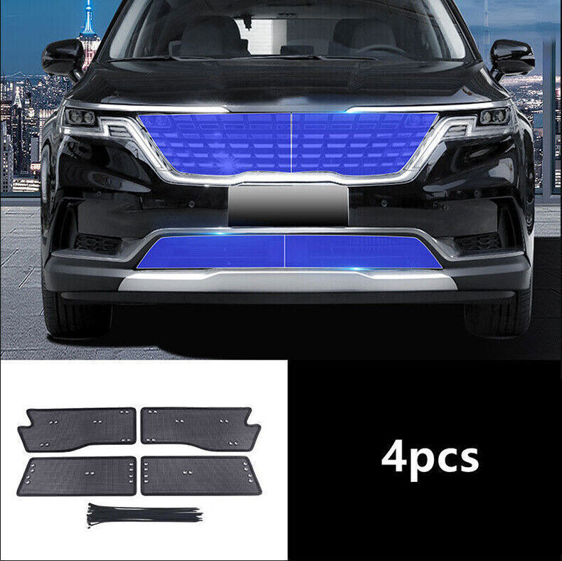 for Kia Carnival 2022-24 Black Front Grille Net Protection Anti-insect Proof 4X