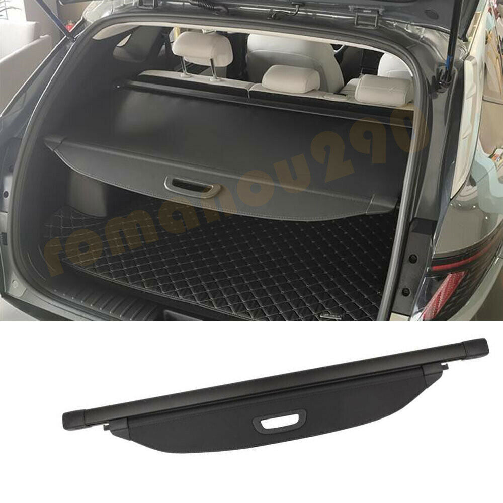 1p for Hyundai for Tucson 2022 Black Canvas Car Rear Trunk Cargo Luggage Shade Cover