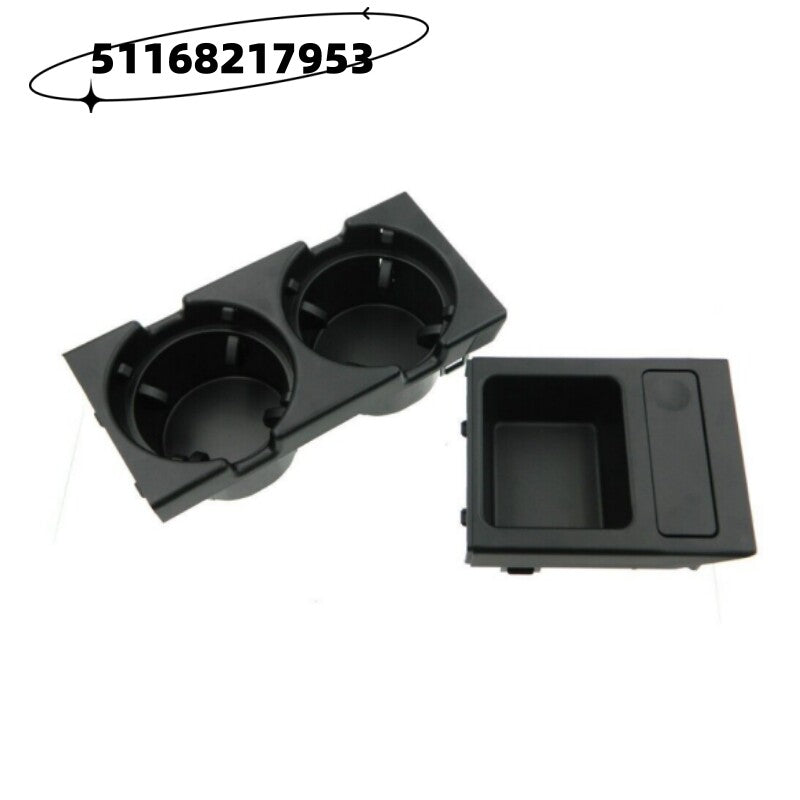 Black Front Center Console Cup Drink Coin Holder For 3 E46 1998-2006 n