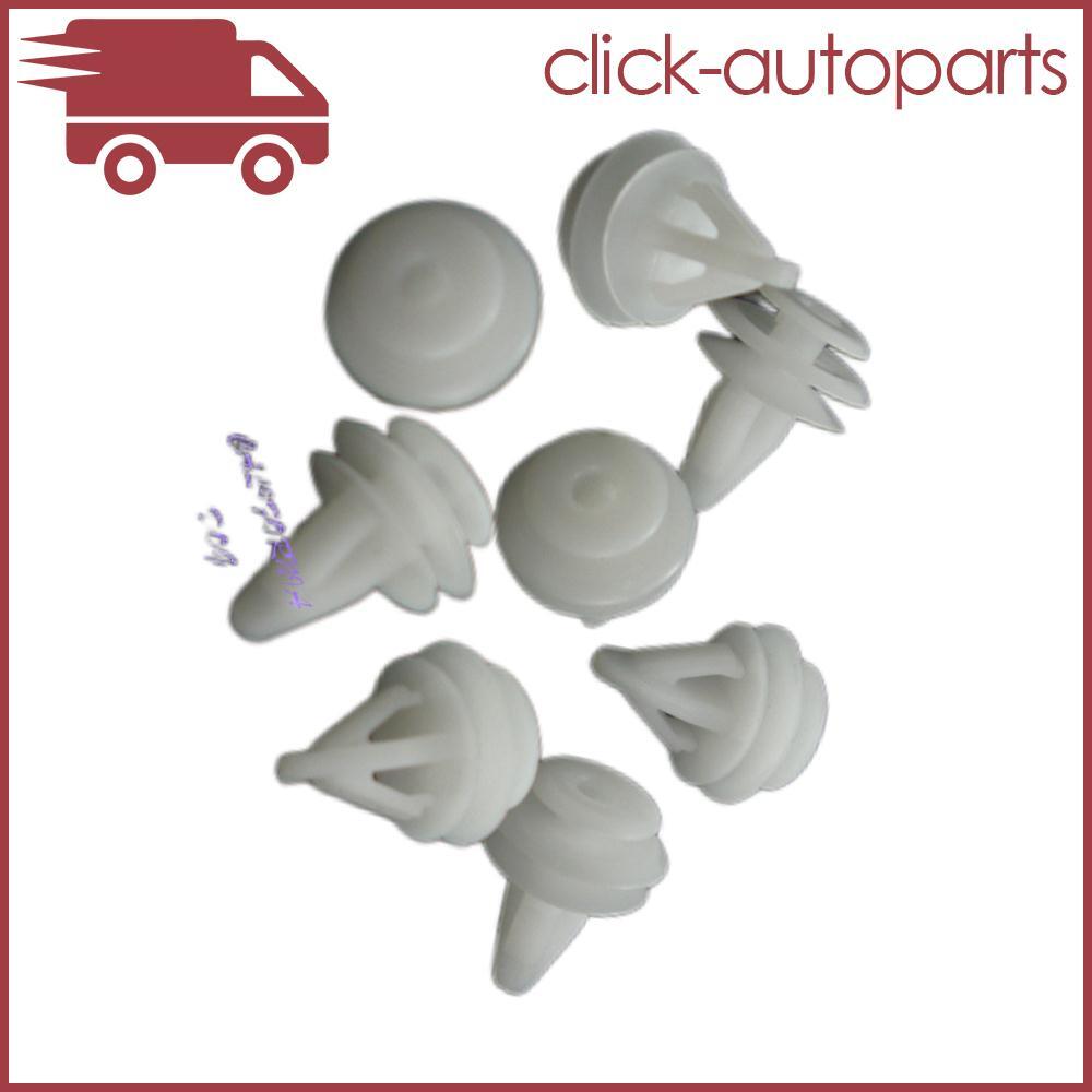 Nylon Retainer Fastener Rivet Door Trim Panel Clips White Fits for Honda 1990-On Q
