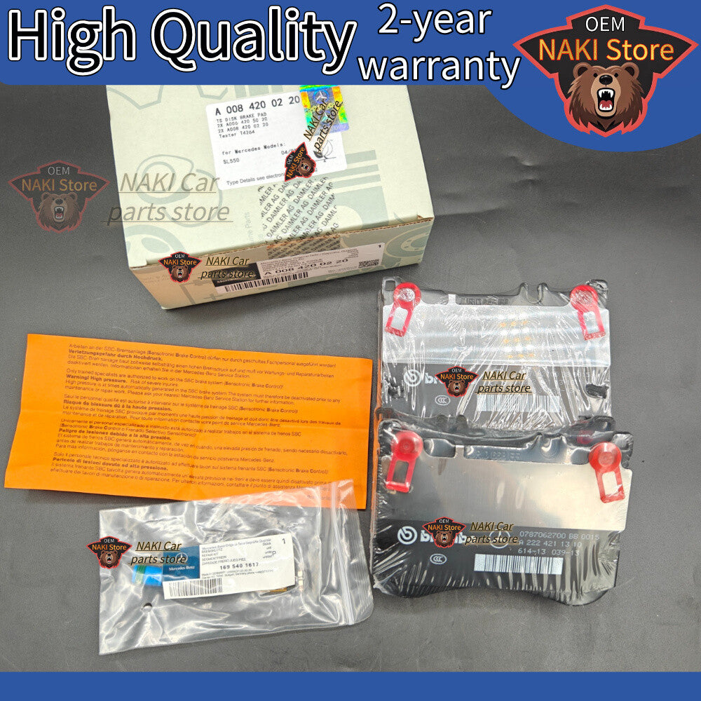 Brand new front brake pad kit for Maybach + sensor for Mercedes-Benz W222 S550 US Q