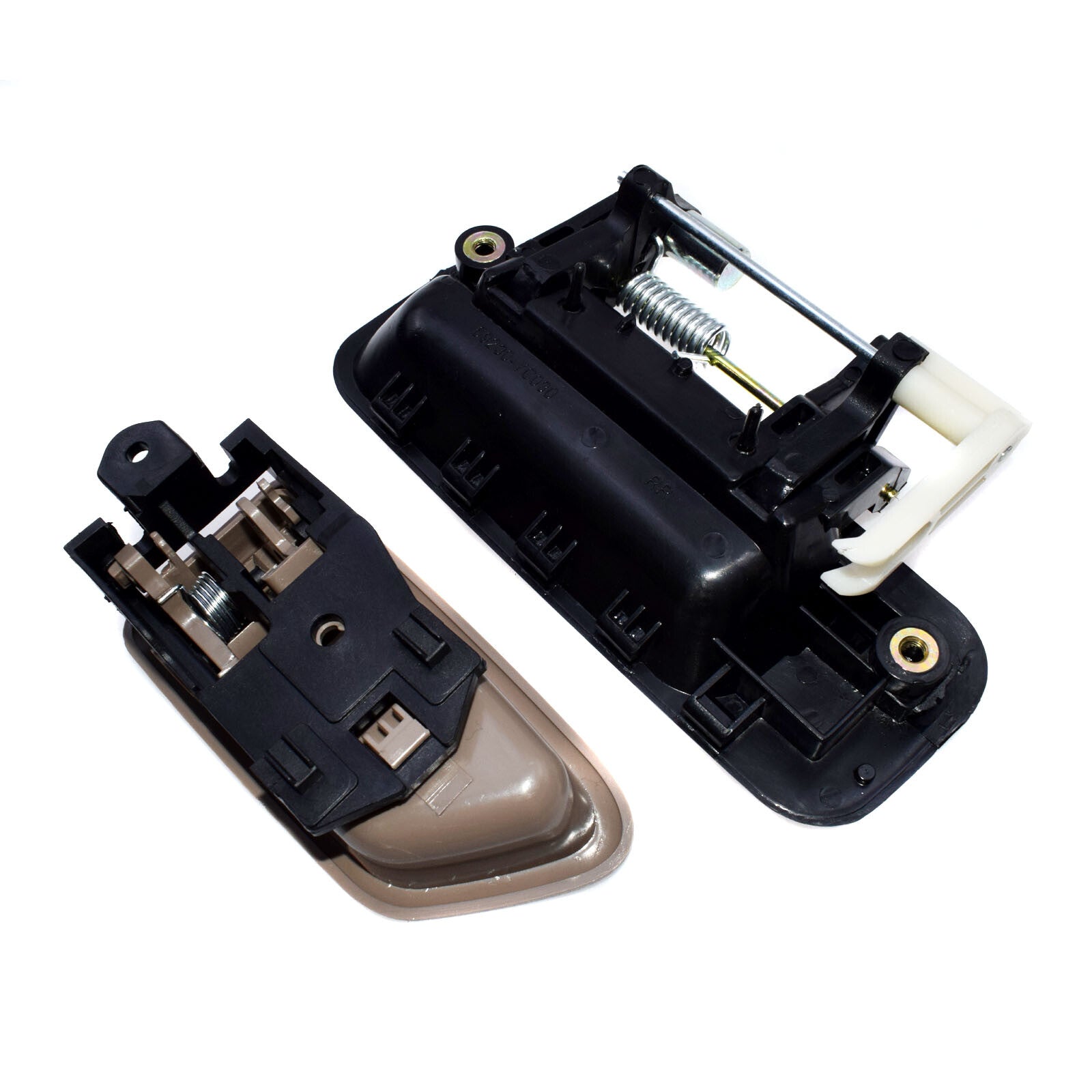2-Piece Right Rear RR Black Exterior and Tan Interior Door Handles for Camry 97-01- n
