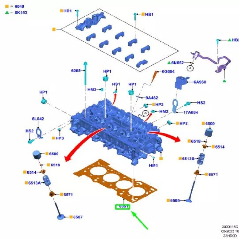 for Ford Ranger T9 Cylinder Head Gasket