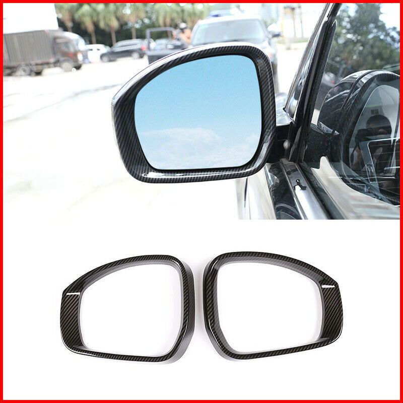for Rover Range Sport 2014-2017 Carbon Rearview Mirror Rain Eyebrow Cover Trim