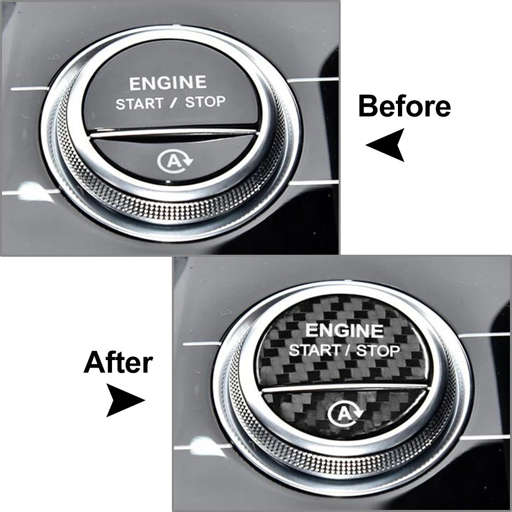 for Mercedes-Benz C-Class W206 2022+ Engine Start Stop Button Cover Trim