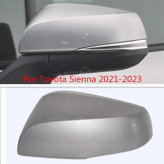 Silver LH Rearview Side Wing Mirror Shell Cover Cap for Toyota for Sienna 2021-2023