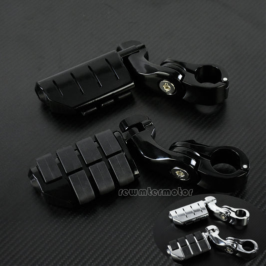 1 to 1.25 Highway Foot Pegs Footrest Engine Crash Bar Guard Clamp Mounting