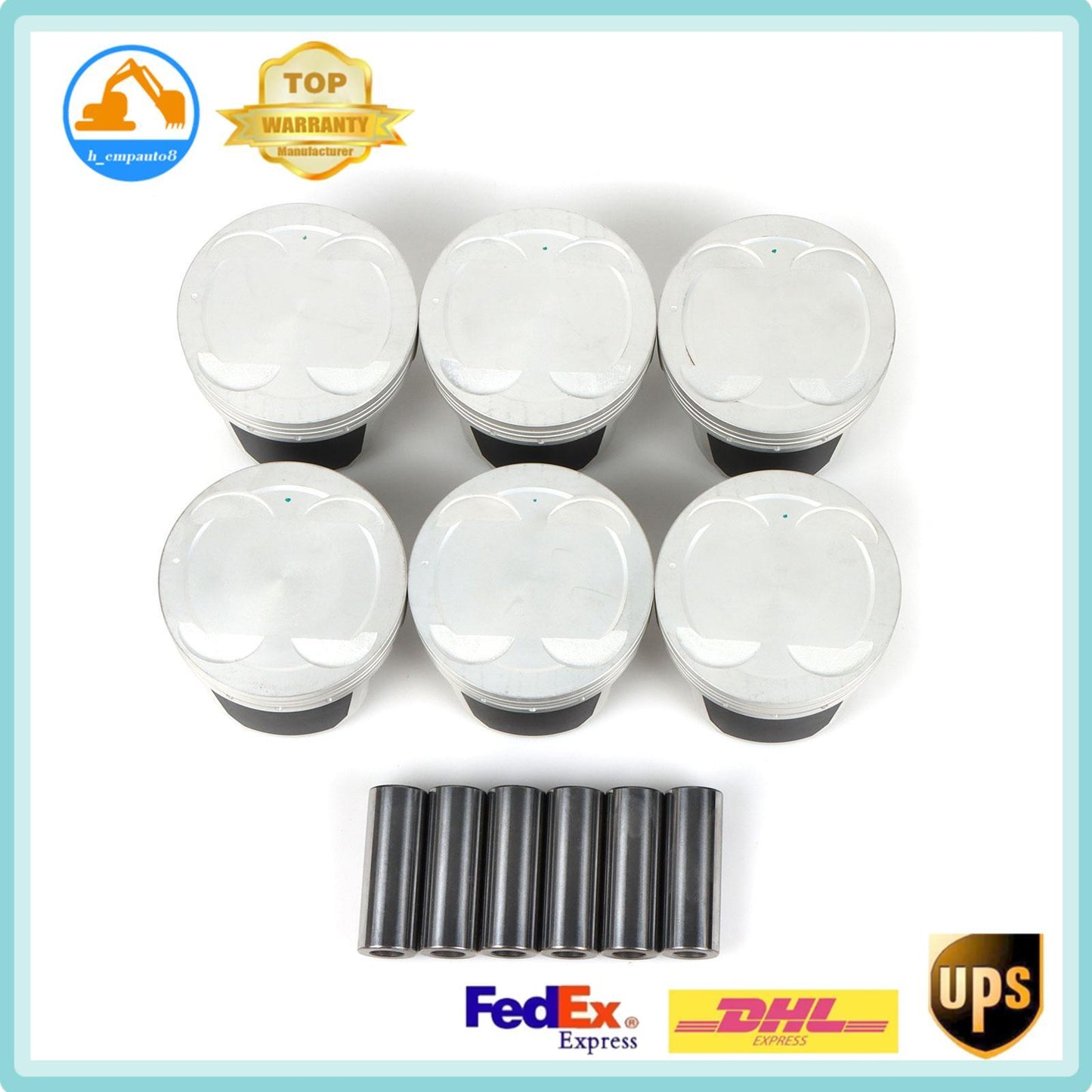 Pistons Rings Set 6PCS Fits for Hyundai for Kia G6EA 2.7 23410-3E001 New