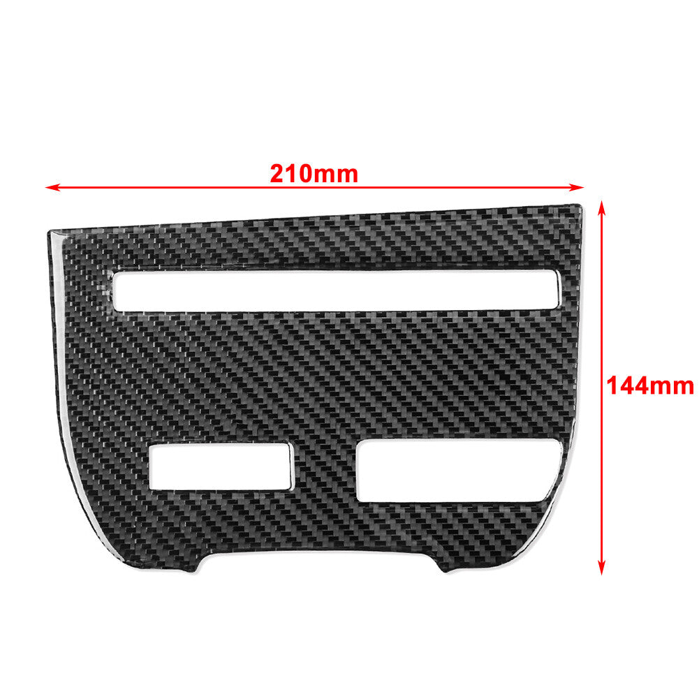 Central Console CD Panel Cover Trim for Nissan GTR R35 2008-2016 Black Auto