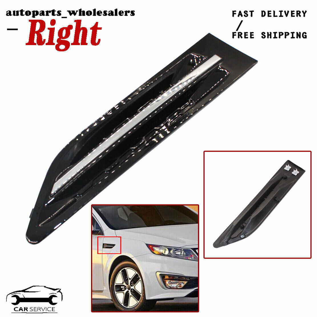 Right front fender trim molding 877722T000 Suitable for for Kia Optima 2011 - 2015- v
