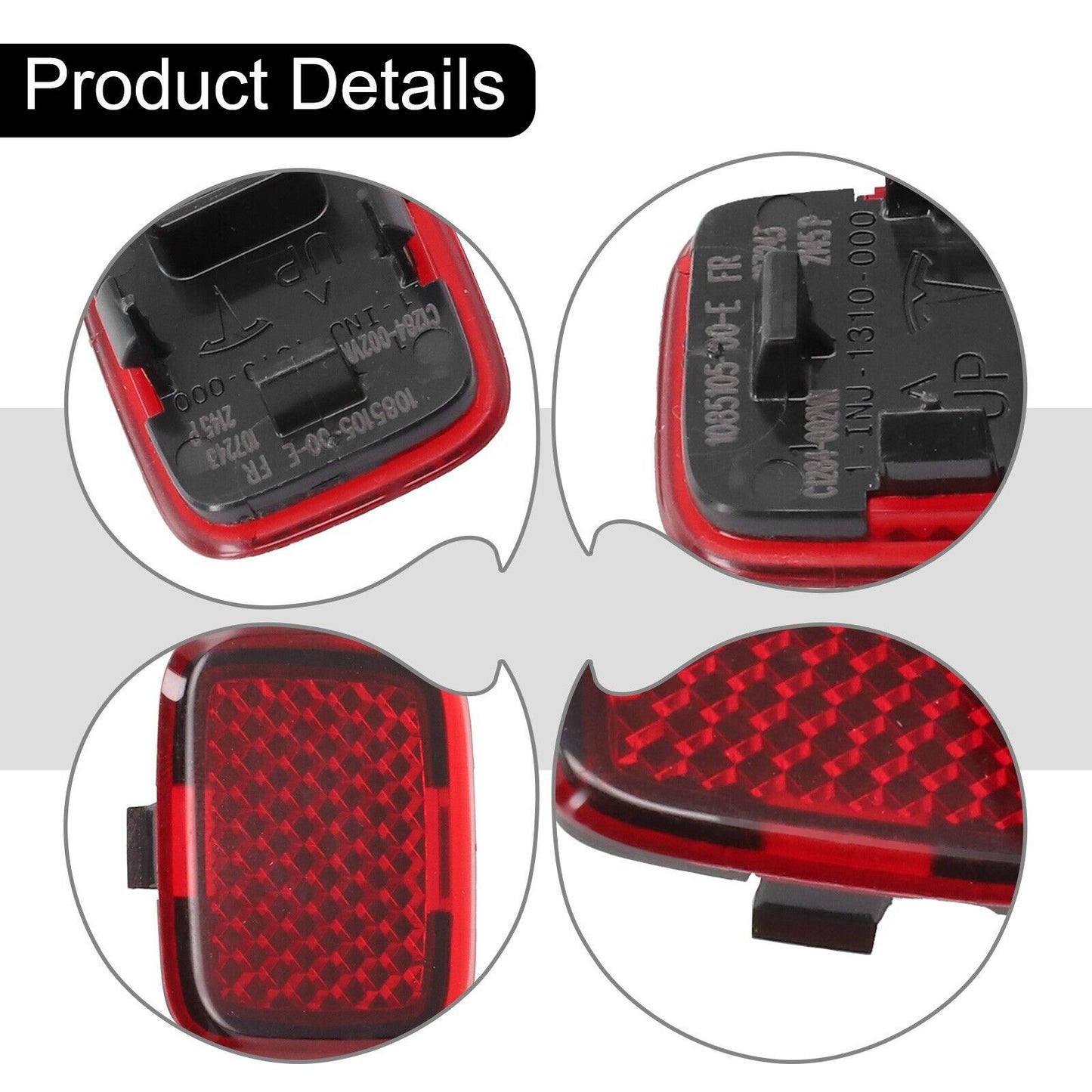 Front reflector door light 1085105-00-E, suitable for Model 3 M3, 17-22, red, hot selling. n