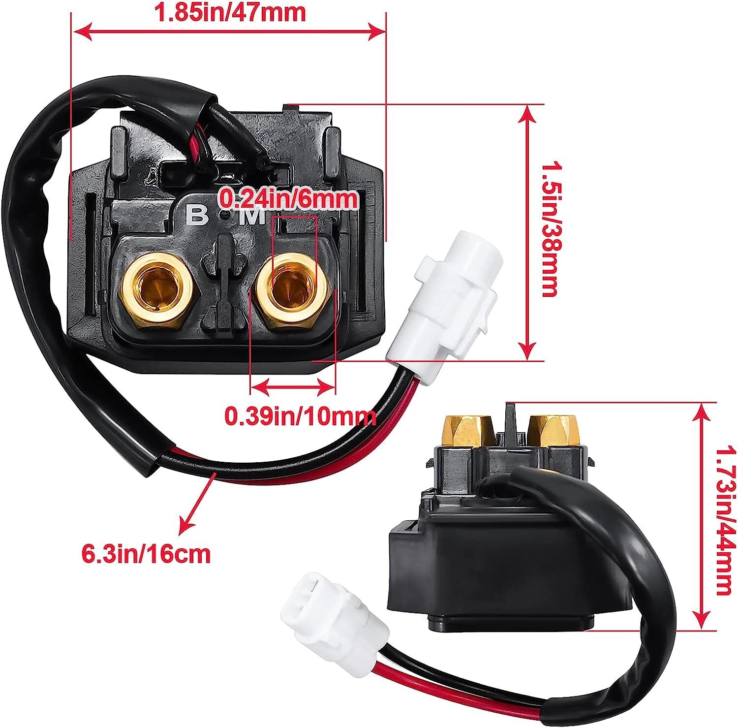 Starter Solenoid Relay for Yamaha Grizzly 600 YFM600 1999-2001 5EH-81940-01-00