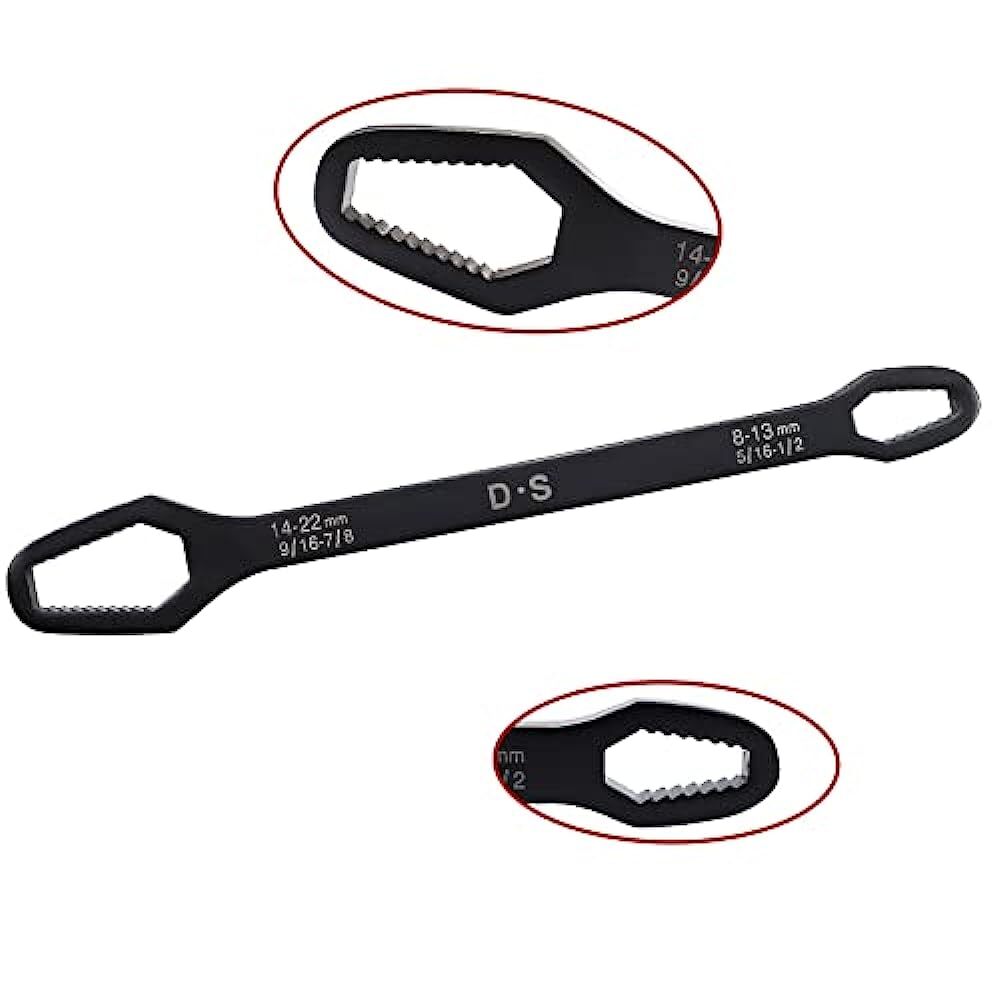 Universal Torx Wrench Double-head Adjustable Self-tightening Spanner Tool 8-22mm