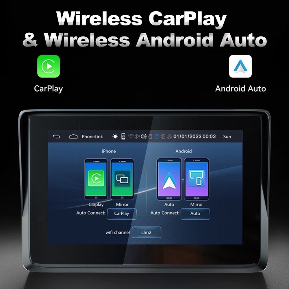 Motorcycle 5 IPS Touch Screen Monitor, Wireless GPS Navigation Carplay, Android