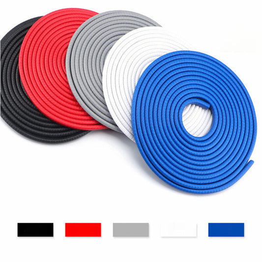 16-foot car door edge protector molded decorative rubber edge strip sealing protective film, 5 colors