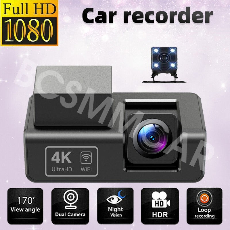 Car Dash Cam WiFi Night Vision Driving Recorder Cycle Recording Motion Detection