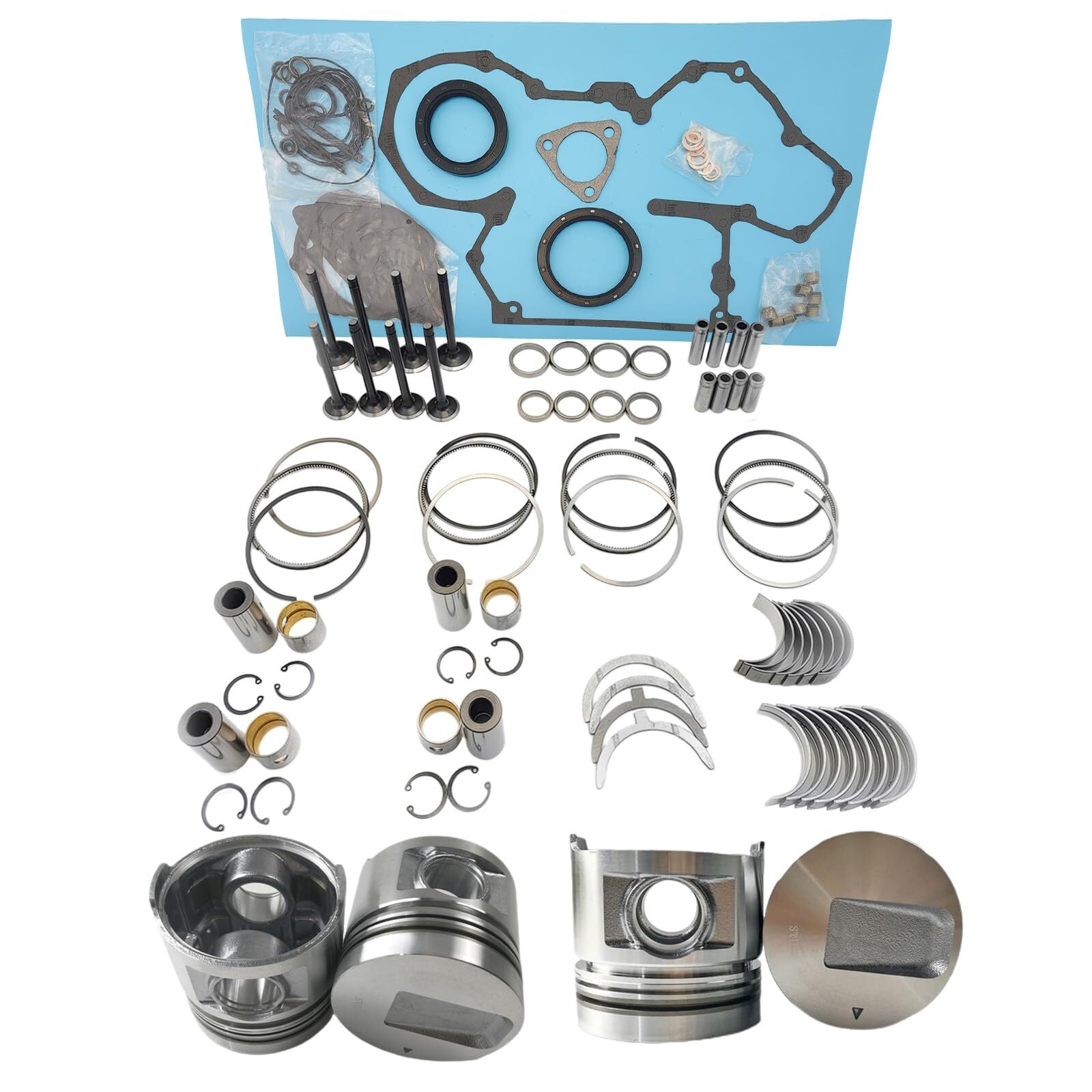 6 Cyl Piston Rings Set mast 89.01mm compatible with for Cayenne for VW Touareg for Audi Q7 3.6L 19889 B