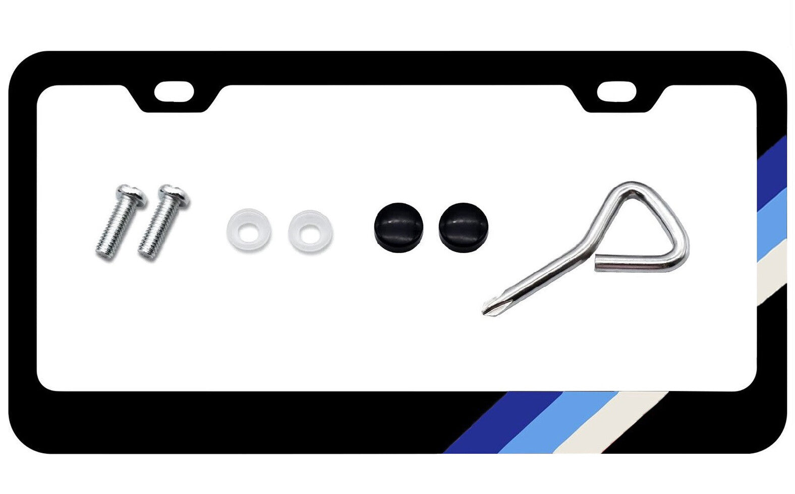 Tricolor license plate label frame cover for Highlander RAV4 - n