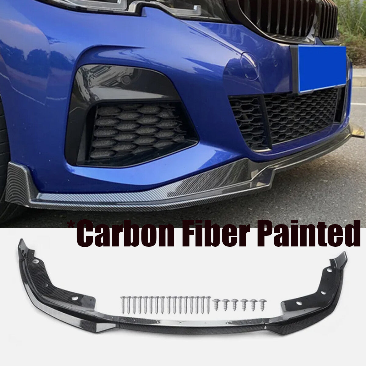 Carbon fiber front-mounted engine SPOILER LIP for 2019-2022 for BMW 3 Series G20 M340i M Sport Q