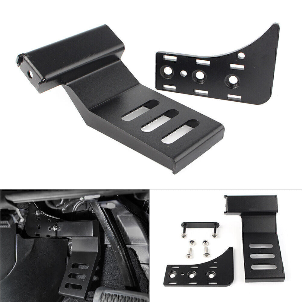 Driver Left Side Foot Rest Kick Dead Pedal Steel Fit for Jeep for Wrangler JL JLU 2018 Q