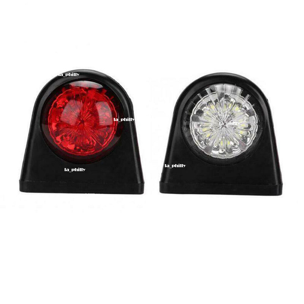 2 x 8 LED Marker Light Side Car Truck Trailer White Red Compatible With 10-30V Q