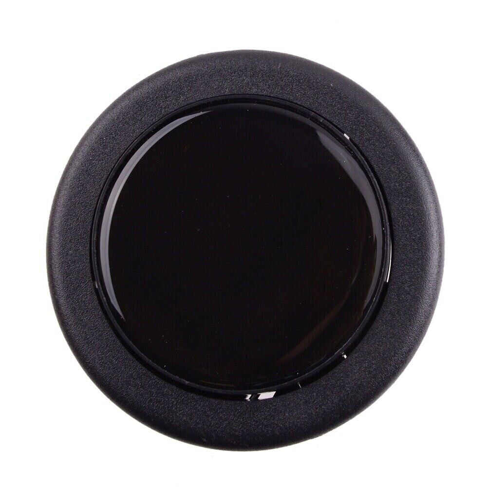 1Universal Interior Car Horn Button Steering Wheel Center Cap Black Decor Black n