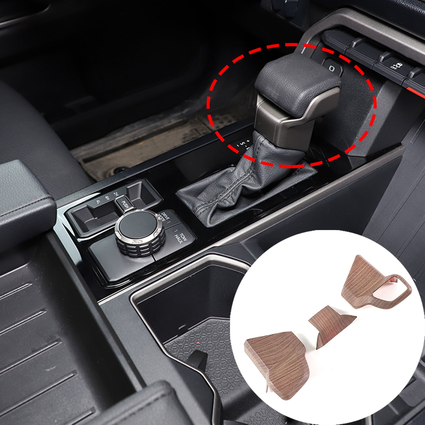 ABS carbon fiber rear ventilation frame decoration suitable for Tandra 2007-2021- v