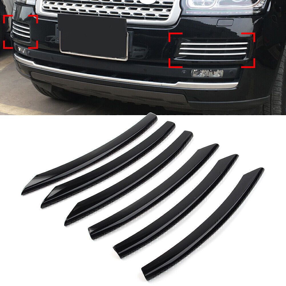 for Land Rover for Range Rover 2013-17 Black Front bumper Fog Light Lamp Cover Trim