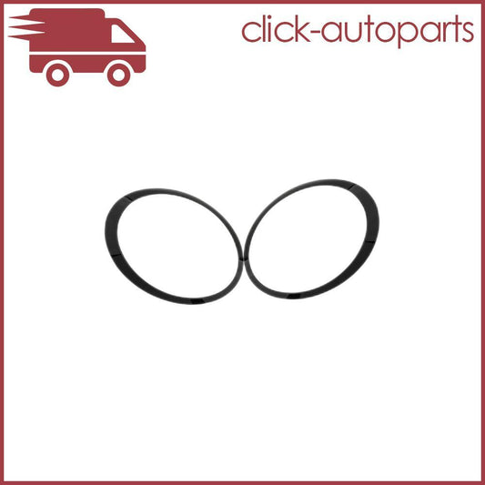 2Pcs Front Headlight Trim Rings Black for 2007-2015 for Mini Cooper Right Left