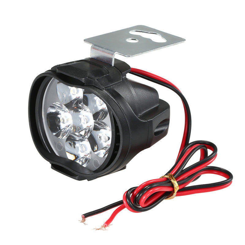 1 Pair Waterproof Motorcycle Headlight LED Driving Fog Spot Head Light Spotlight