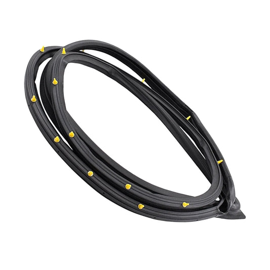 Fits For 2006-2011 for Civic Sedan Front Left Door Weatherstrip Moulding Seal Black