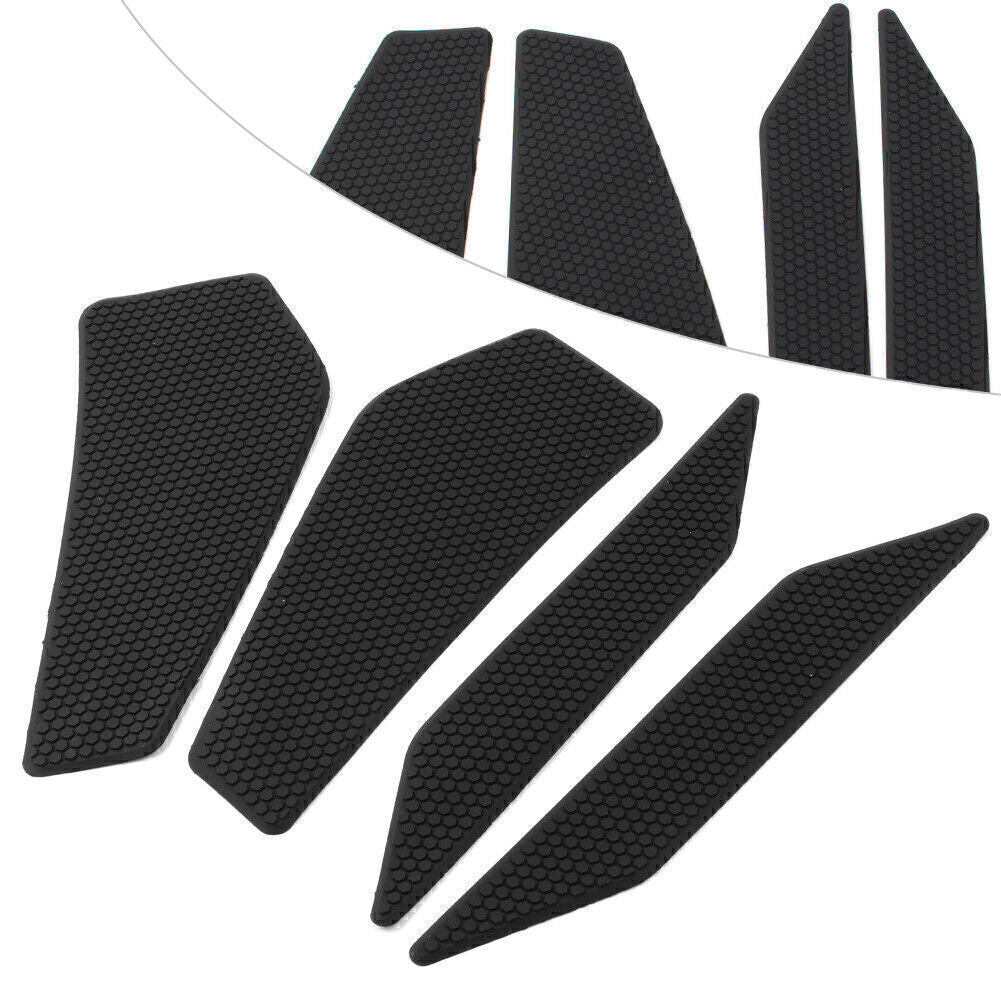 4x Side Tank Traction Grips Pads for Kawasaki EX400 400 2018-2021 2019 BLK
