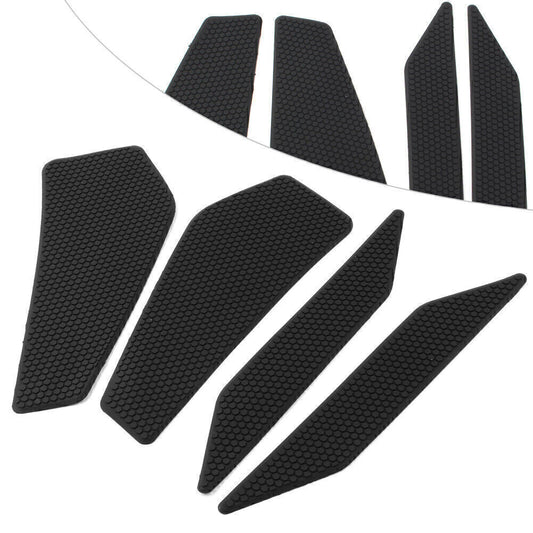 4x Side Tank Traction Grips Pads for Kawasaki EX400 400 2018-2021 2019 BLK
