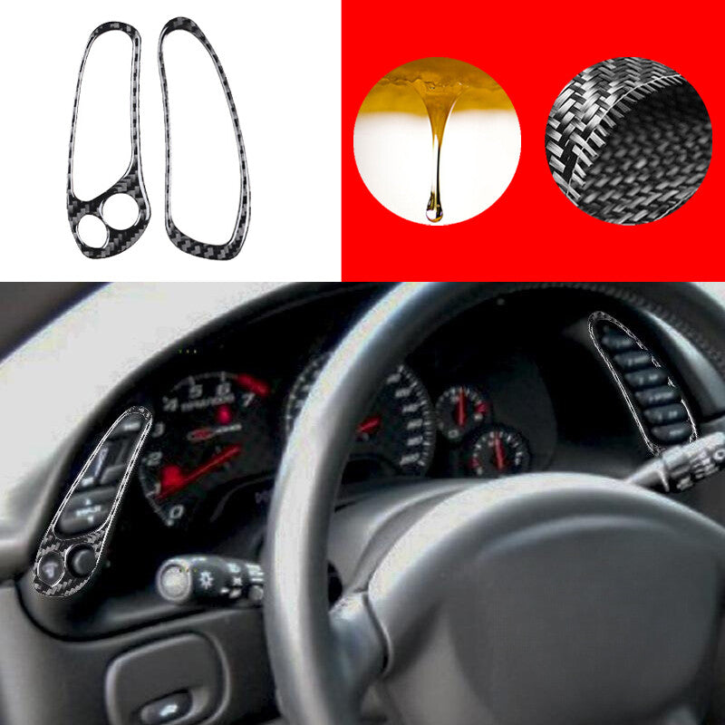 Carbon fiber car dashboard side trim sticker for Corvette C5 1998-04- n