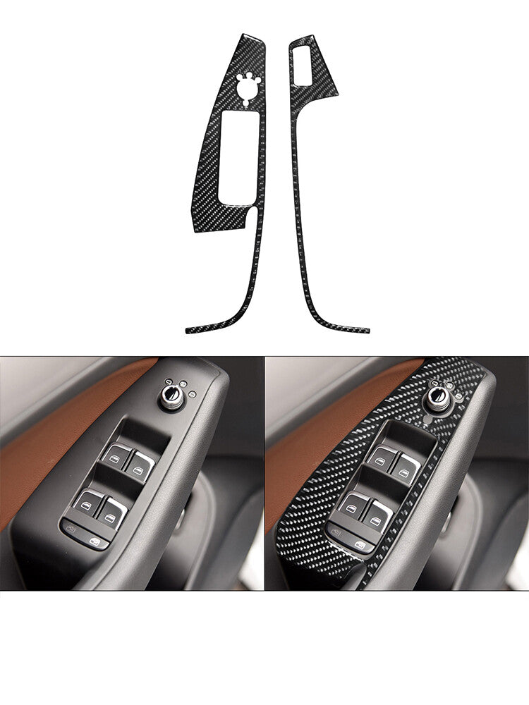 Carbon Fiber Radio With CD Player Cover Trim for Honda CRV CR-V 2015-2016 Type B v
