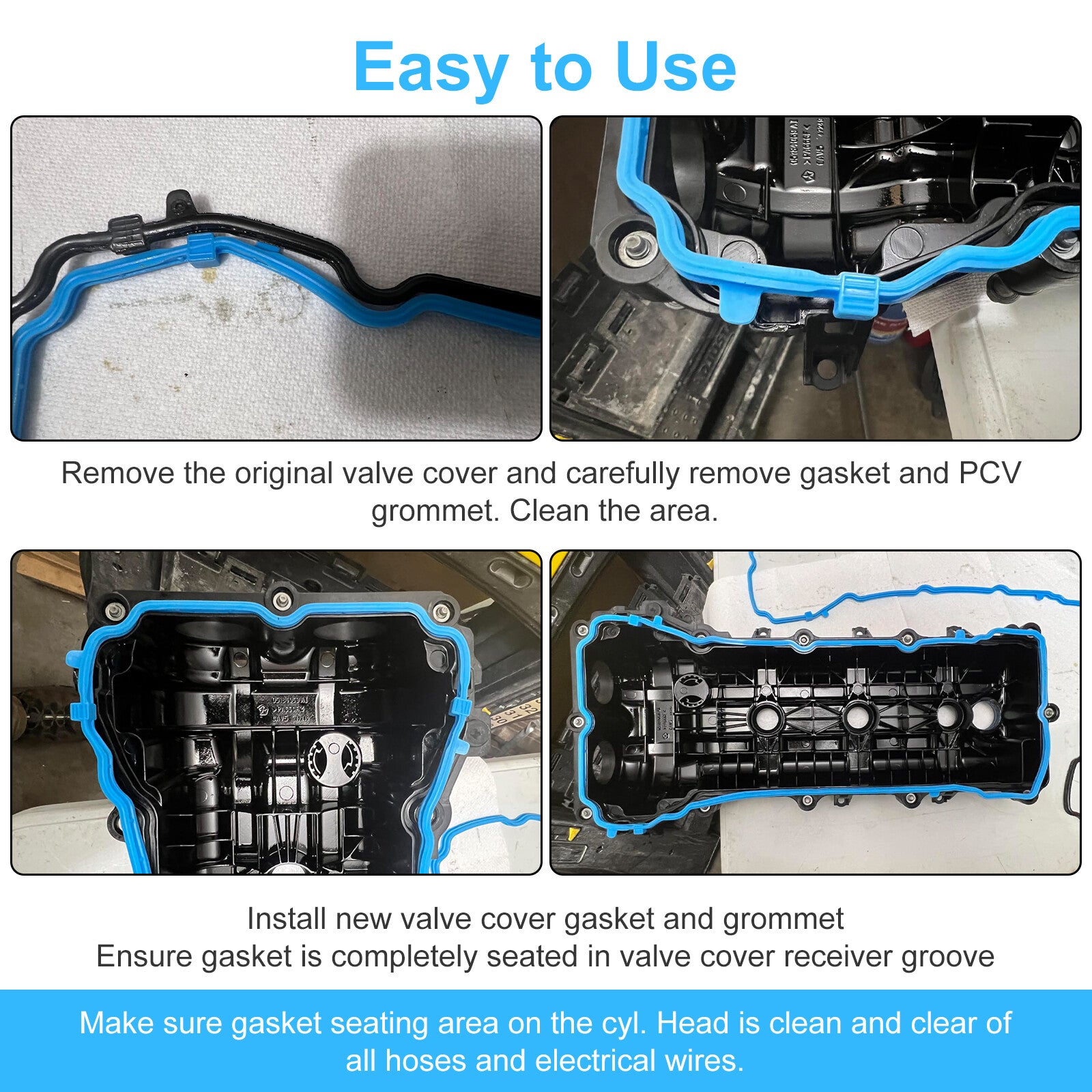 FOR 2011-16 3.6L for DODGE for CHALLENGER CHARGER ENGINE VALVE COVER GASKET KIT VS50805R